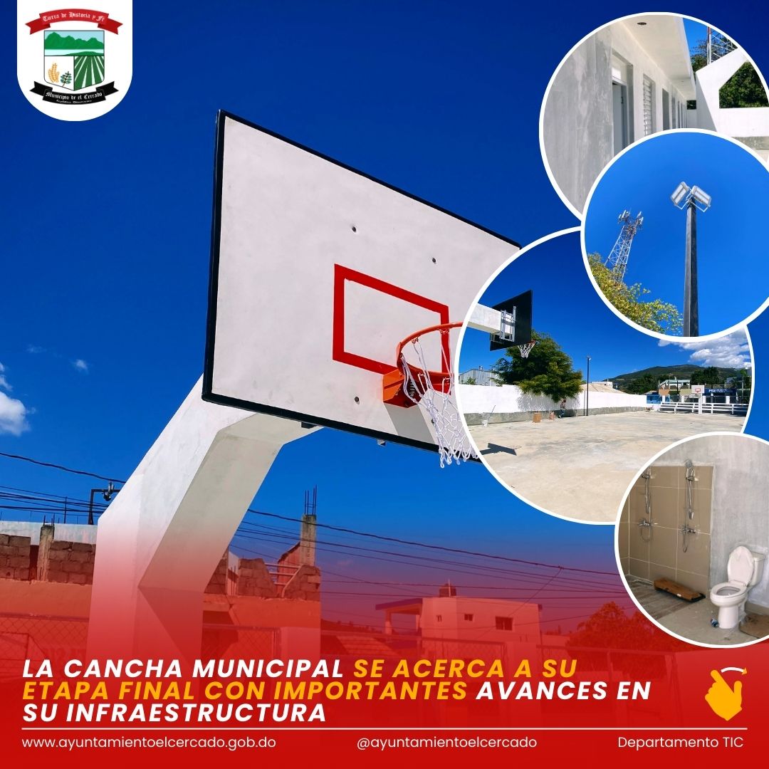 LA CANCHA MUNICIPAL SE ACERCA A SU ETAPA FINAL CON IMPORTANTES AVANCES EN SU INFRAESTRUCTURA