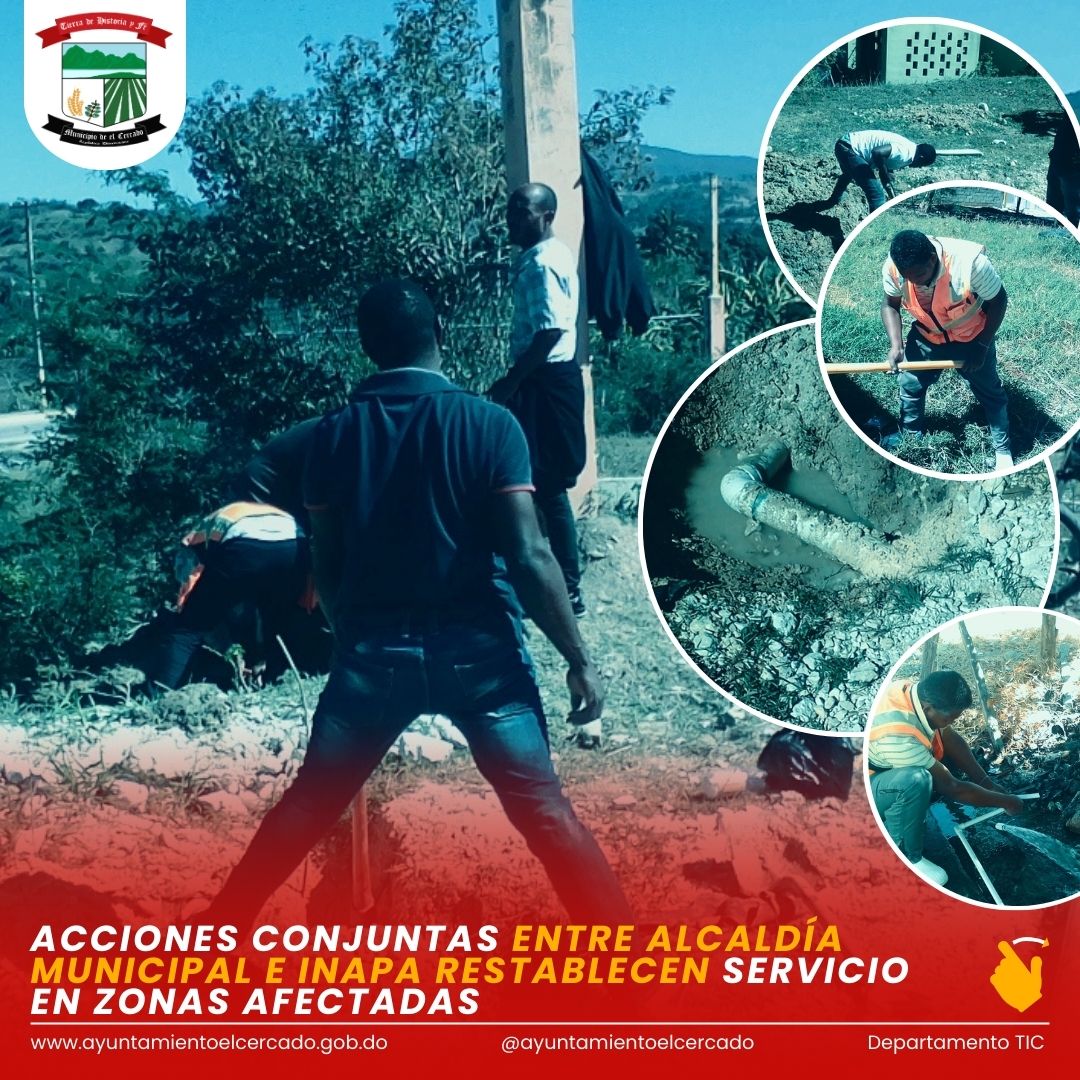 ACCIONES CONJUNTAS ENTRE ALCALDÍA E INAPA RESTABLECEN SERVICIO EN ZONAS AFECTADAS