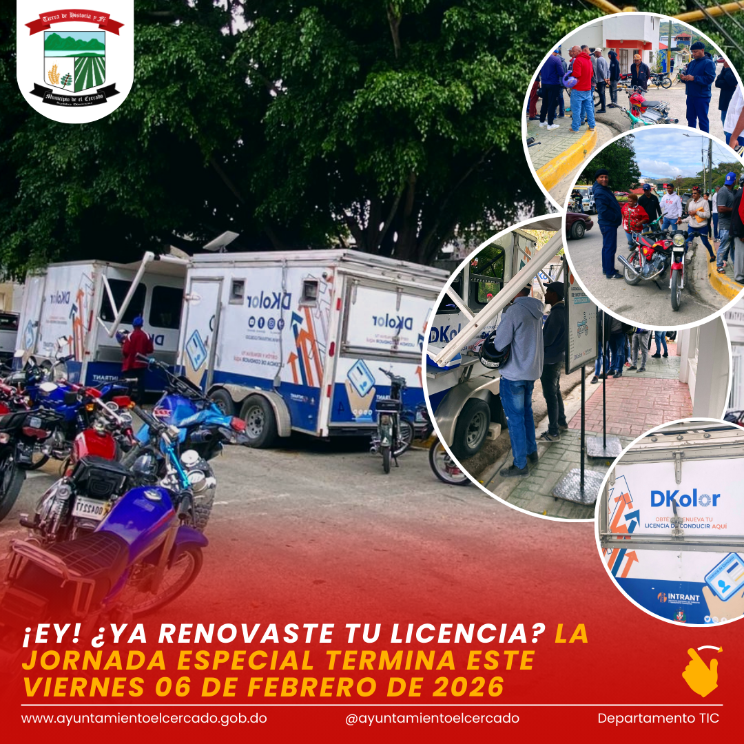 ¡EY! ¿YA RENOVASTE TU LICENCIA? LA JORNADA ESPECIAL TERMINA ESTE VIERNES 06 DE FEBRERO DE 2026