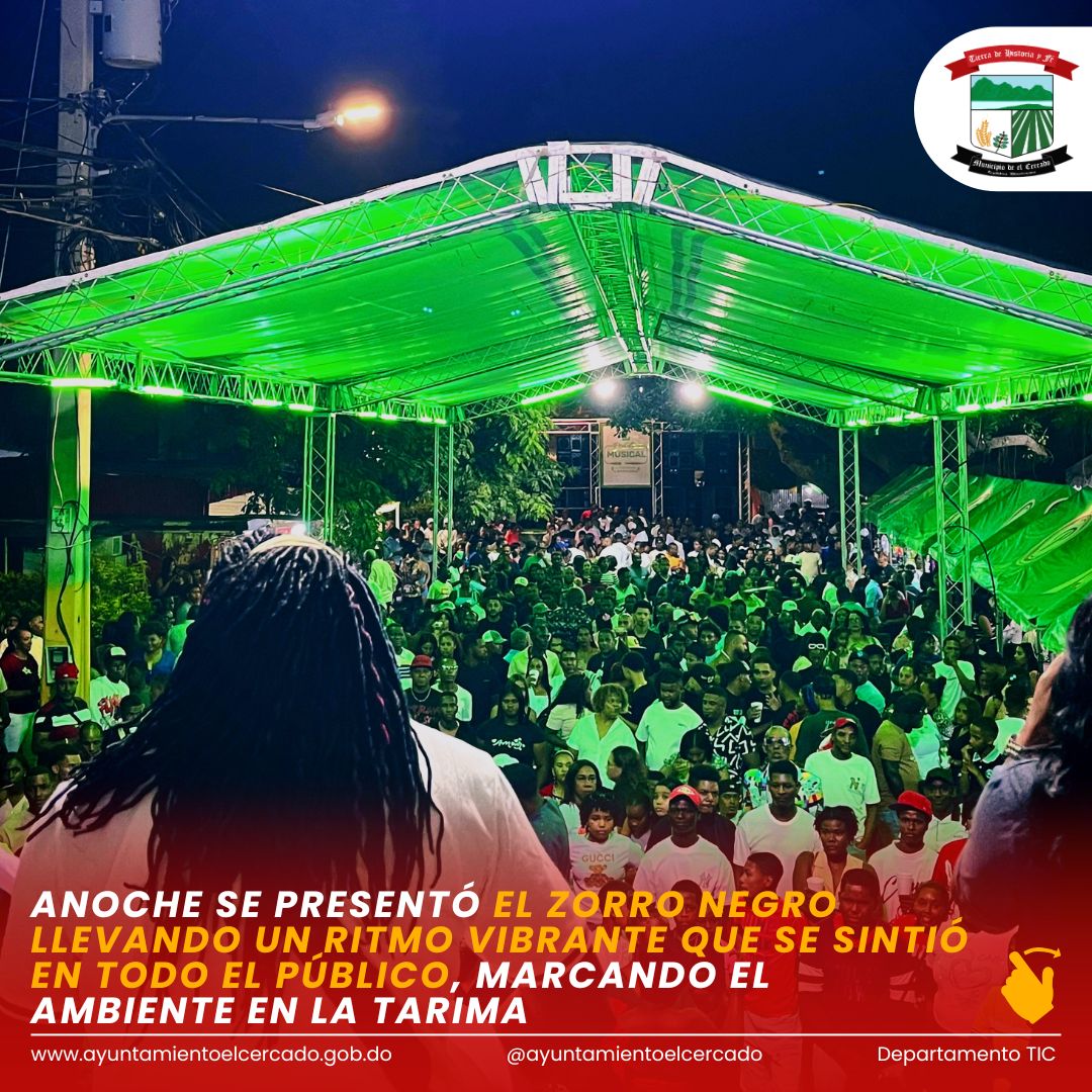 ANOCHE SE PRESENTÓ EL ZORRO NEGRO LLEVANDO UN RITMO VIBRANTE QUE SE SINTIÓ EN TODO EL PÚBLICO, MARCANDO EL AMBIENTE EN LA TARIMA